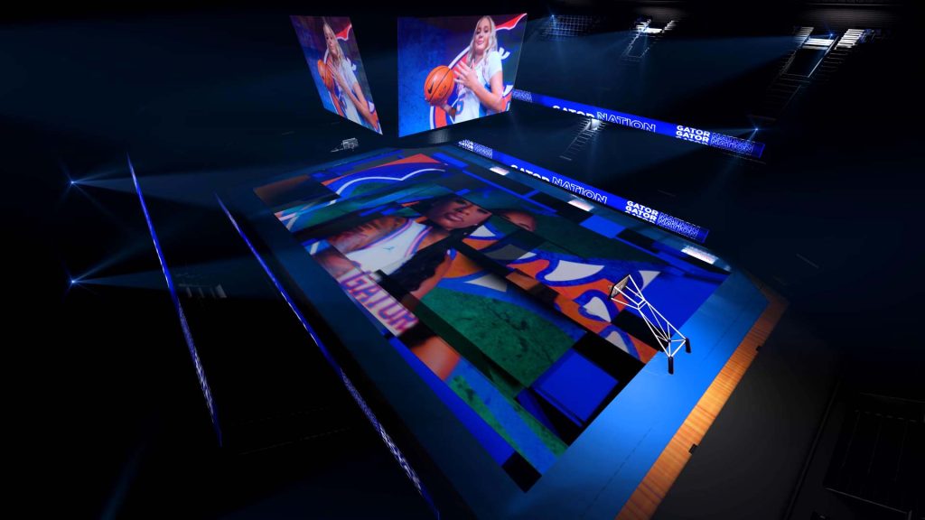 Florida Gators Women’s Basketball Court Projection 2025